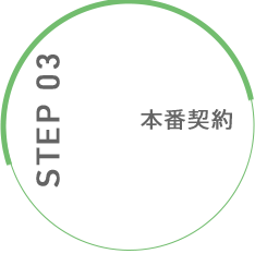 STEP 03 正式契約